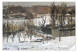 Sticker mural Oosterpark, Amsterdam, in the Snow, 1892