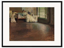 Impressão artística com moldura Across the room, 1899