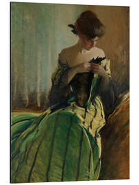 Alubild Studie in Schwarz und Grün, 1909