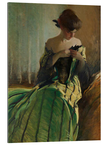 Galleritryk Study in black and green, 1909