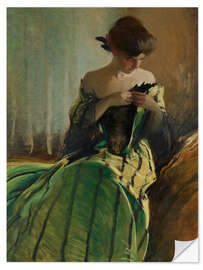 Selvklæbende plakat Study in black and green, 1909