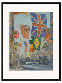 Gerahmter Kunstdruck Allee der Alliierten, Großbritannien, 1918