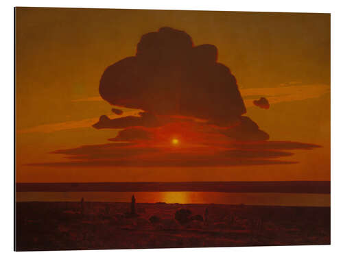 Aluminium print Sunset on the Dnepr, ca. 1905