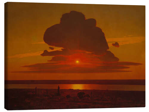 Canvas print Sunset on the Dnepr, ca. 1905