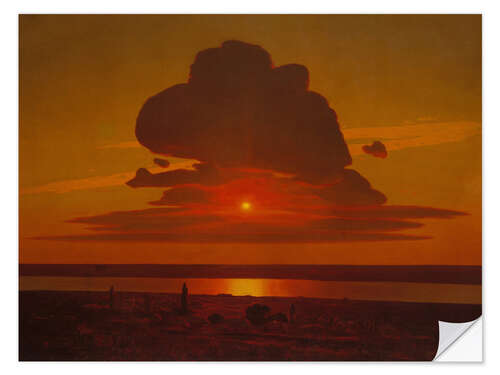 Sticker mural Sunset on the Dnepr, ca. 1905