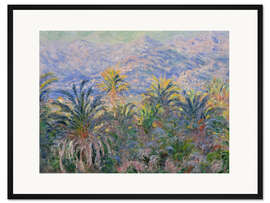 Gerahmter Kunstdruck Palmen in Bordighera, 1884