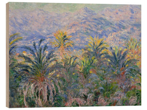 Stampa su legno Palm Trees at Bordighera, 1884