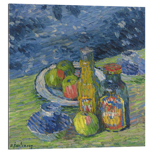 Galleritryk Still Life with Bottles and Fruit, 1900