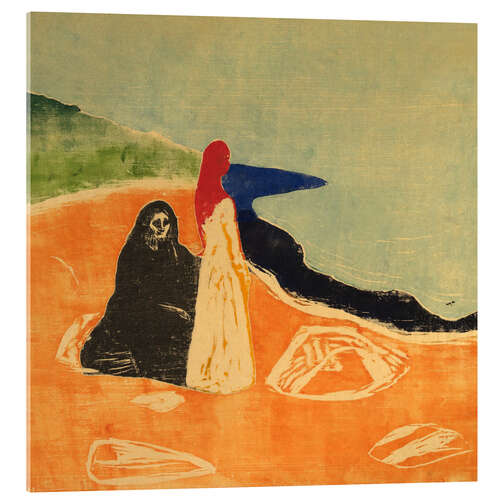 Acrylglas print Two Women on the Shore, 1898