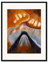 Framed art print Mountain and sky, 19125