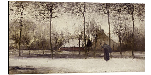 Aluminiumsbilde Winter landscape, c. 1875