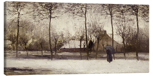 Tableau sur toile Winter landscape, c. 1875