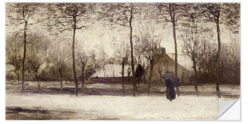 Wall sticker Winter landscape, c. 1875