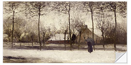 Sticker mural Winter landscape, c. 1875