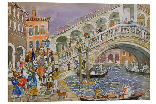 Tableau en PVC Rialto Bridge, Venice, 1911