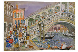 Magnettafel Rialtobrücke, Venedig, 1911