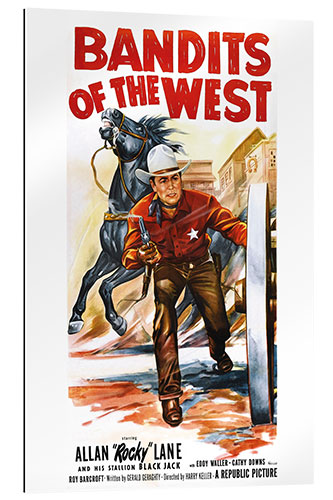 Cuadro de plexi-alu "Bandits of the west", Allan 'Rocky' Lane, 1953