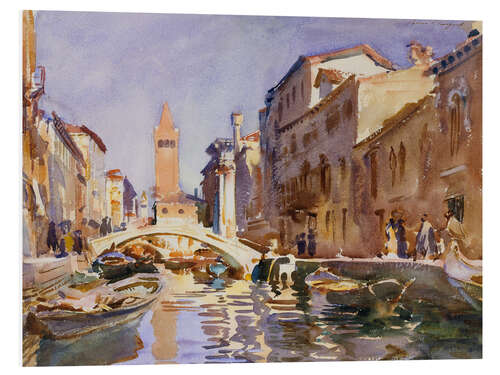 Foam board print Venetian canal, 1913