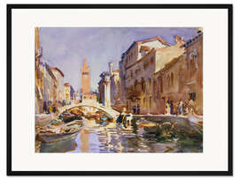 Gerahmter Kunstdruck Venezianischer Kanal, 1913