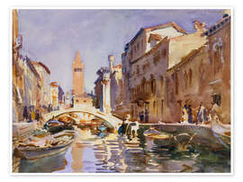 Obra artística Venetian canal, 1913 - John Singer Sargent