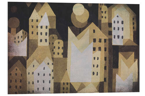 Foam board print Cold city, 1921