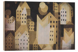 Cuadro de madera Cold city, 1921