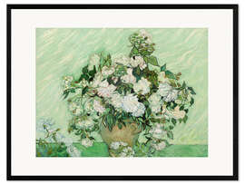 Impression artistique encadrée Roses, 1890