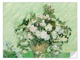 Selvklebende plakat Roses, 1890