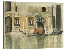 Galleriprint Venetian Gondola in Front of a House