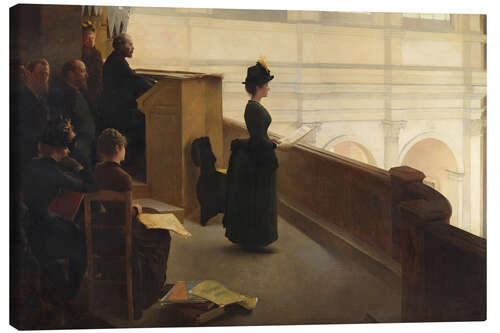 Canvastavla The Organ Rehearsal, 1885