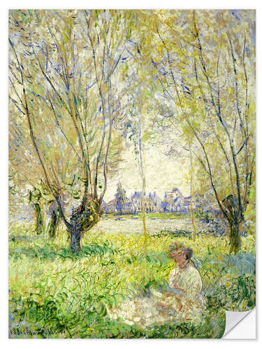 Naklejka na ścianę Woman Seated under the Willows, 1880