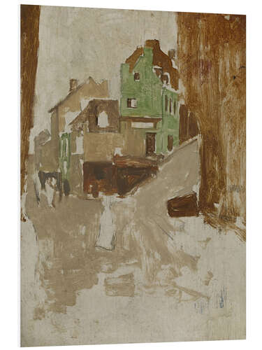 Foam board print Street in Montmartre, Paris