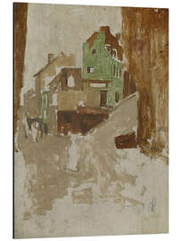 Magnettafel Straße in Montmartre, Paris