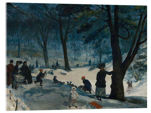 Acrylic print Central Park, winter, 1905