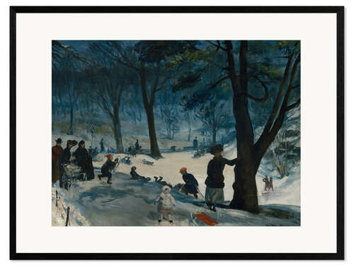 Impression artistique encadrée Central Park, winter, 1905