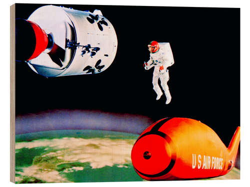 Wood print Marooned, 1969 III