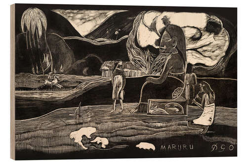 Wood print Maruru, 1893