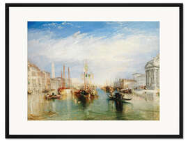 Gerahmter Kunstdruck Venedig, von der Veranda der Madonna della Salute, 1835