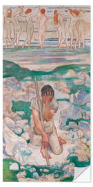 Selvklæbende plakat The Dream of the Shepherd, 1896