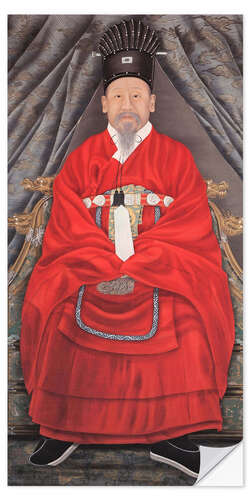 Muursticker Emperor Gojong of Korea, c. 1880