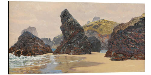 Aluminium print Kynance, Cornwall, England, 1888