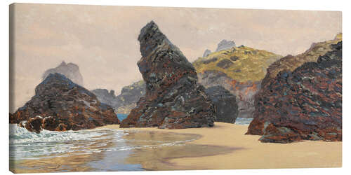 Canvas print Kynance, Cornwall, England, 1888