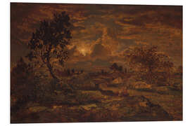 Foam board print Sunset near Arbonne, ca. 1860