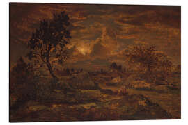 Magnettafel Sonnenuntergang bei Arbonne, ca. 1860