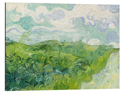 Aluminium print Green Wheat Fields, 1890