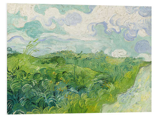 Foam board print Green Wheat Fields, 1890