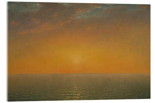 Cuadro de metacrilato Sunset on the sea, 1872