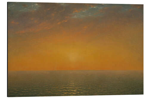 Aluminium print Sunset on the sea, 1872