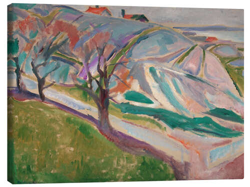 Canvastavla Landscape, Kragerom, 1912