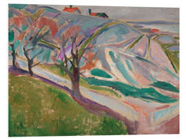 Foam board print Landscape, Kragerom, 1912